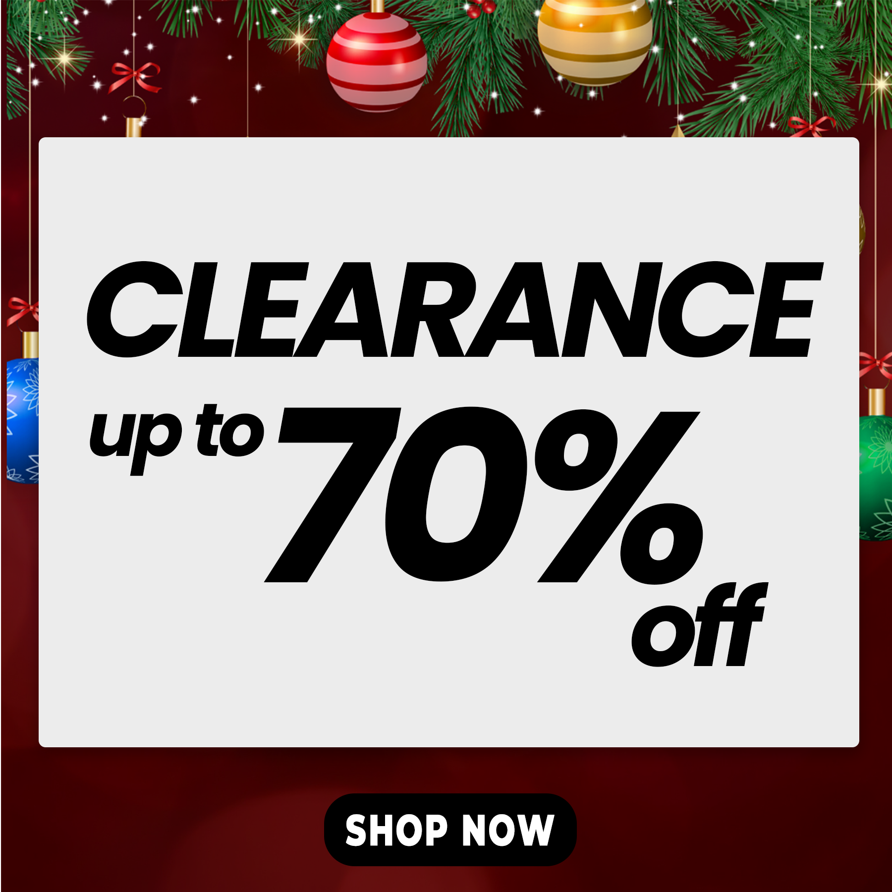 Clearance sale